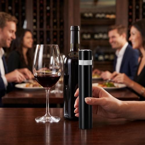 Zerodis Needle Type Wine Bottle Opener, Easy Cork Remover Corkscrew, Travel Portable Pocket Air Pressure Pump Wine Bottle Opener for Home, Restaurant and Party(Silver)