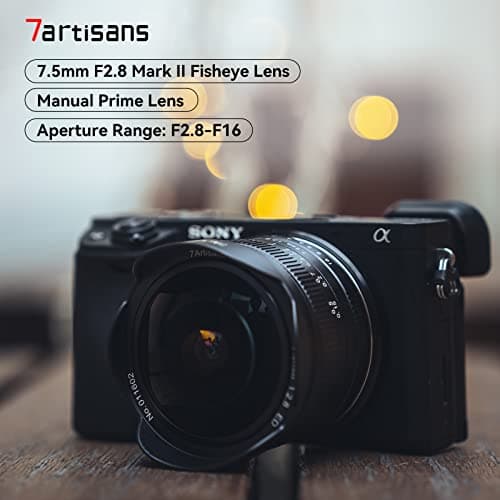 7artisans 7.5mm f2.8 Mark II APS-C Fisheye Lens for Fujifilm Mirrorless Cameras