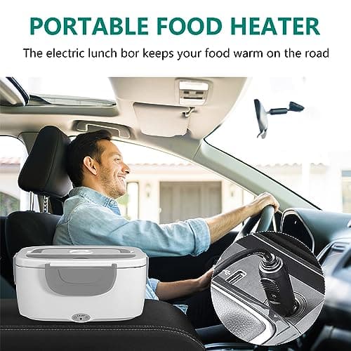 MDHAND 3-in-1 Self-Heating Lunch Box 110V/12V/24V Work Car Outdoor