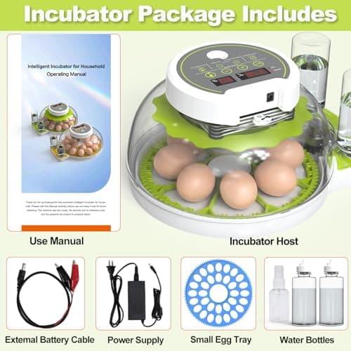 Automatic Egg Turning Incubator for Hatching Chicks, Ducks, and More