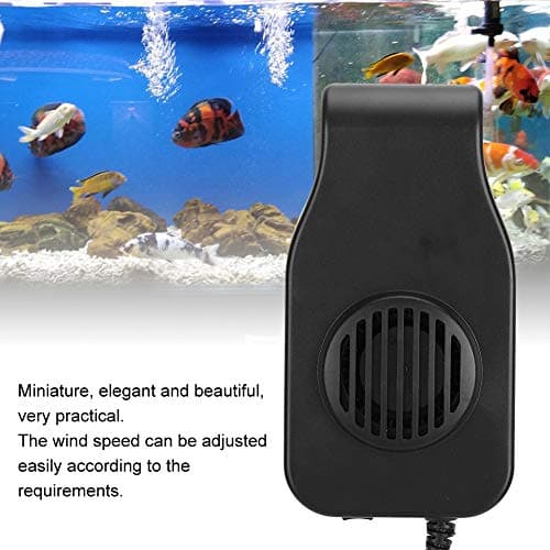 Zerodis Mini Aquarium Cooling Fan - Ultra Quiet Temperature Reducer for US Plug (100-240V)