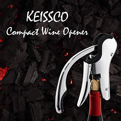 Stainless Steel Compact Wine Opener with Foil Cutter