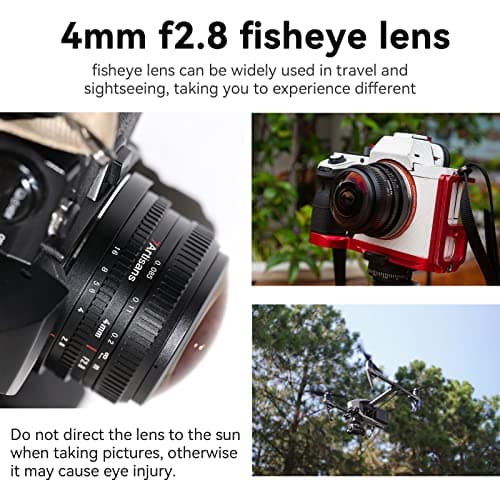 7artisans 4mm F2.8 Fish-eye Wide Lens for Fujifilm FX Mount Camera