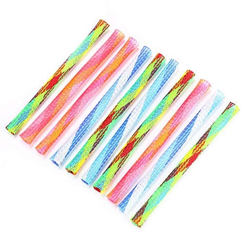 Zerodis 10Pcs Interactive Colorful Spring Cat Toys