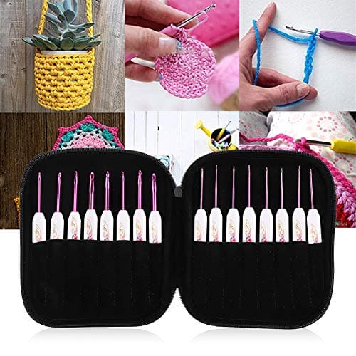 Zerodis Ergonomic Crochet Hooks Kit with Case