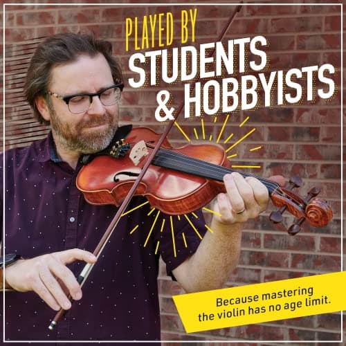 Mendini by Cecilio 1/2 Violin Kit - Fiddle for Kids & Adults