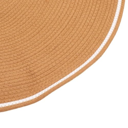 Round Cotton Rope Mat for Cats 31.5in Diameter Ideal for Multi-Cat Houses Clean with Damp Cloth