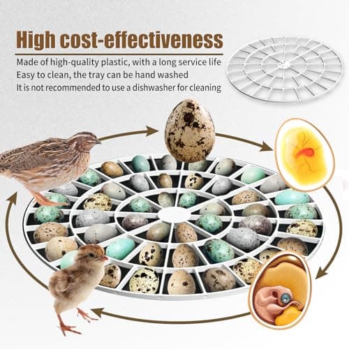 Nurture Right 360 Egg Incubator Small Egg Trays - Easy Use