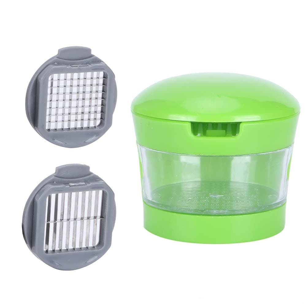 Mini Manual Garlic Chopper Press, Multi-Function Vegetable & Fruit Ginger Chopper for Kitchen Cutting