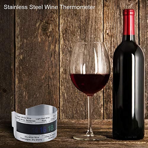 Stainless Steel LCD Digital Thermometer for Wine Beer Homebrewing Champagne Whisky