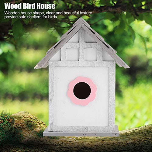 Wooden Bird House for Parrots and Swallows, Outdoor Breeding Nesting Box