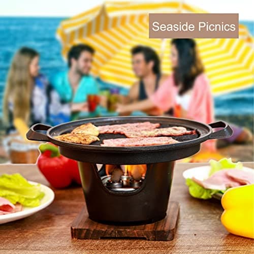 ZeroDis Mini Smokeless Charcoal Grill - Perfect for One Person & Indoor Use
