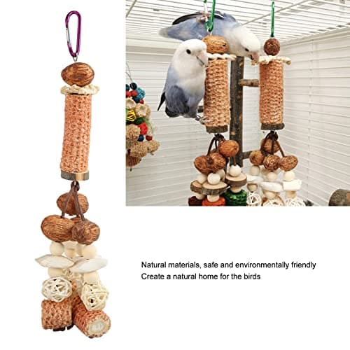 Zerodis Rattan Ball Chew Toy for Large Macaws, Cockatoos