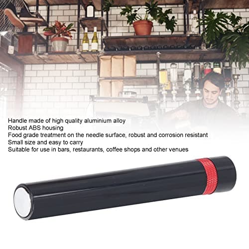 Portable Needle Wine Bottle Opener for Home, Restaurants, and Parties (Red)