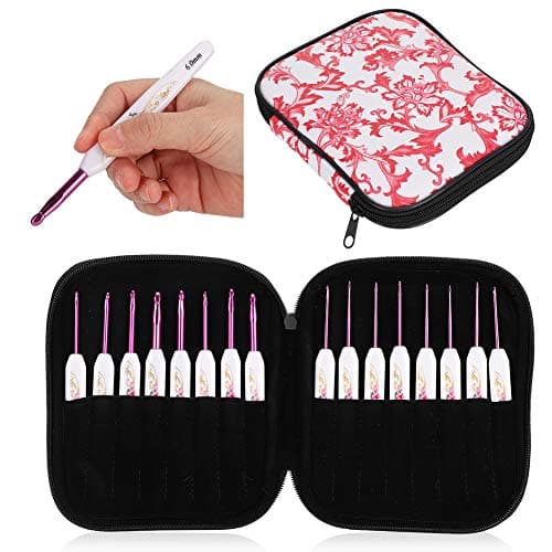 Zerodis Ergonomic Crochet Hooks Kit with Case