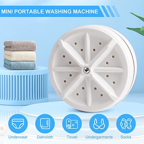 Ultrasonic Mini Portable Washer Disinfects with USB, Suitable for Home, Travel, and More