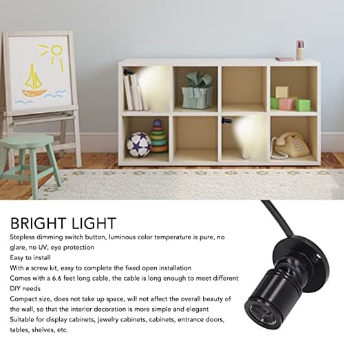 Zerodis 5V Mini USB Dimmable LED Spotlights for Indoor Accent Lighting with 6.6ft Cable (4000K)