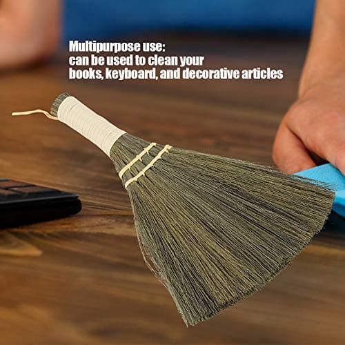 Small Handheld Straw Broom for Dust Cleaning