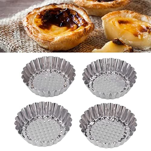 Zerodis 12pcs Non-Stick Mini Tart Pans for Pies Quiche Cheese Cakes