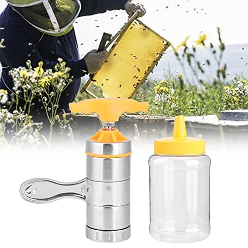 Stainless Steel Portable Honey Extractor Squeezer Beekeeping Tool
