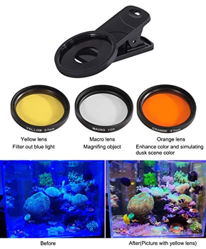 Coral Lens Filter Kits for Phones by Aquarium Choice