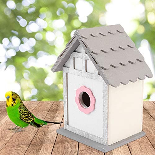 Wooden Bird House for Parrots and Swallows, Outdoor Breeding Nesting Box