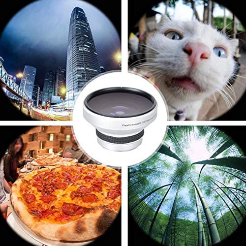37mm 0.25X Super Fisheye Lens with Removable Macro for Wide-Angle Photography