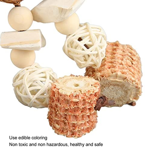 Zerodis Rattan Ball Chew Toy for Large Macaws, Cockatoos