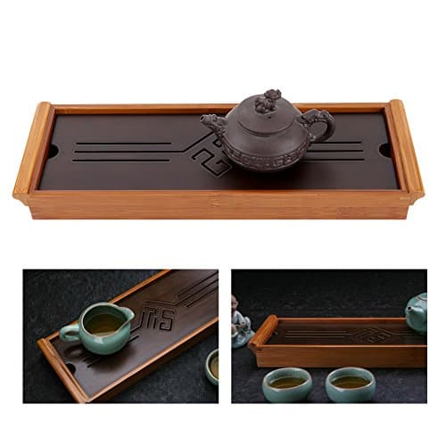 Traditional Chinese Tea Tray with Drainage 14.96 x 5.28 x 1.49inch