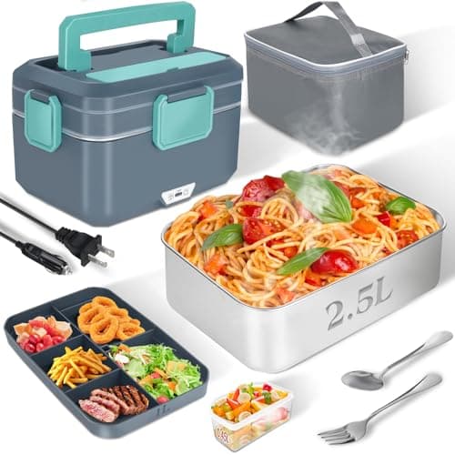 Large Electric Lunch Box Heater 90W (12V/24V/110V) for Adults