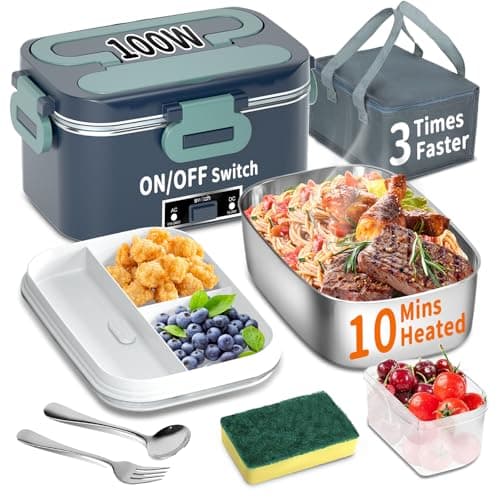 1.8L 100W Fast Self-Heating Lunch Box for Adults Blue
