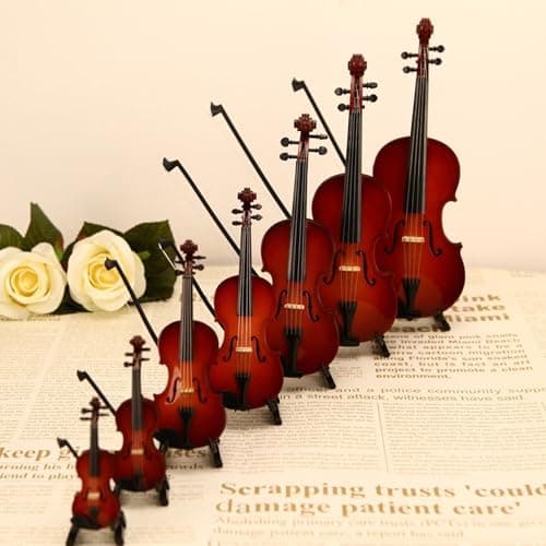 Miniature Violin That Plays Sad Music (4 cm)