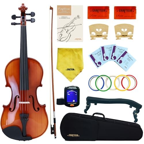 Spruce and Maple Solid Wood Violin Outfit for Beginners - Craft Your Perfect Sound
