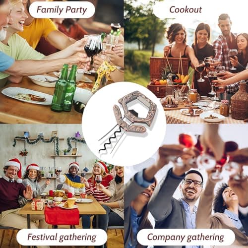 3 in 1 Ah-So Wine Opener, Bronze Corkscrew for Wine Lovers