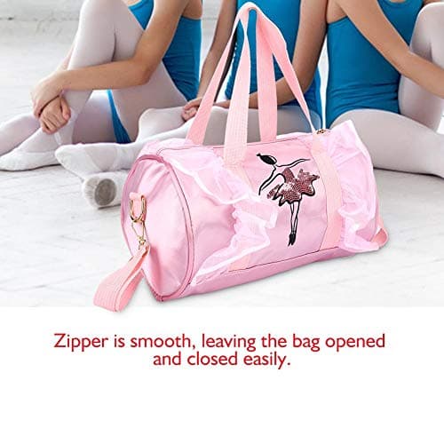 Ballet Princess Dance Bag for Girls with Lace - Crossbody Handbag
