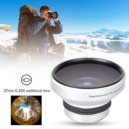 37mm 0.25X Super Fisheye Lens with Removable Macro for Wide-Angle Photography