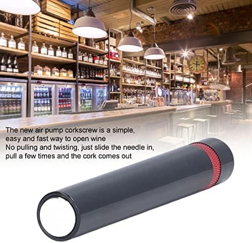 Zerodis Needle Type Wine Bottle Opener, Easy Cork Remover Corkscrew, Travel Portable Pocket Air Pressure Pump Wine Bottle Opener for Home, Restaurant and Party(Red)