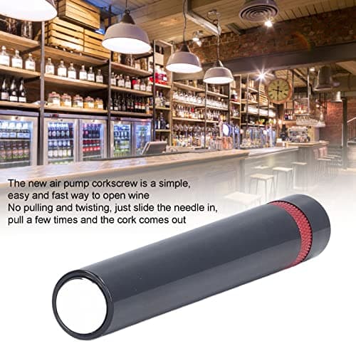 Portable Needle Wine Bottle Opener for Home, Restaurants, and Parties (Red)