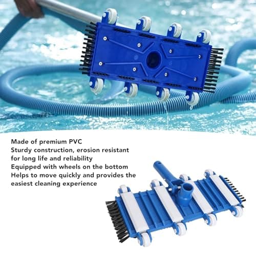 Zerodis 14 Inch Manual Pool Vacuum with Wheels