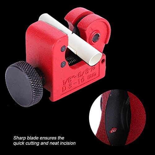 Zerodis Mini Pipe & Tube Cutter for 3-16mm Copper Brass Aluminum PVC Pipes