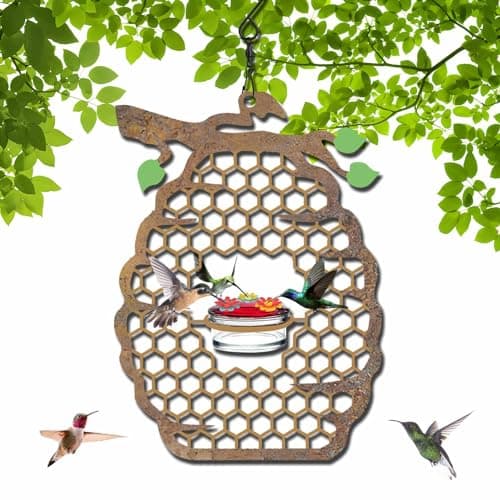 Zerodis Hanging Bird Feeder & Birdbath Bowl, Large Capacity, Unique Design