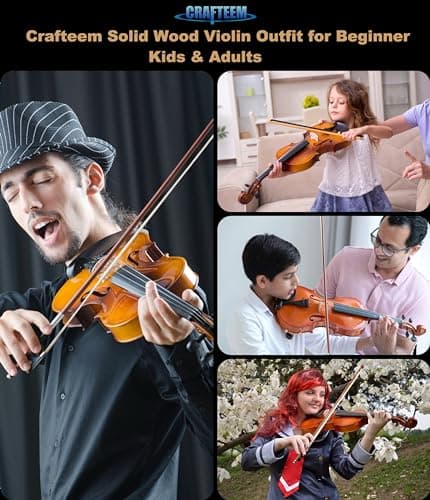 Spruce and Maple Solid Wood Violin Outfit for Beginners - Craft Your Perfect Sound