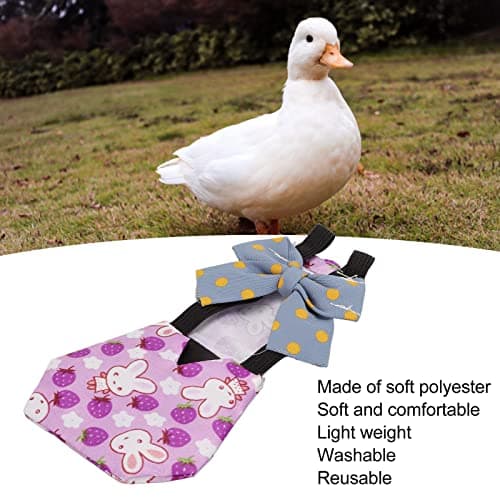 Reusable Duckling Chicken Goose Diaper with Bow Tie