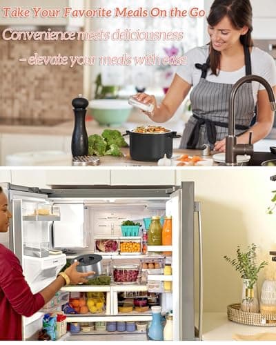 100W Portable Electric Lunch Warmer 33oz Leak-proof for Work and Travel