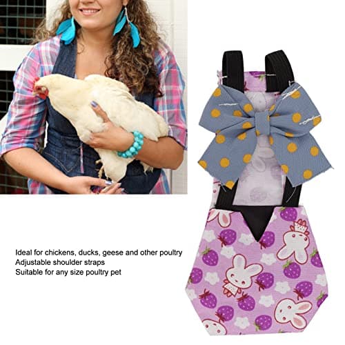 Reusable Duckling Chicken Goose Diaper with Bow Tie