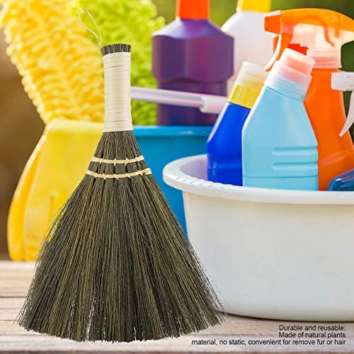 Small Handheld Straw Broom for Dust Cleaning