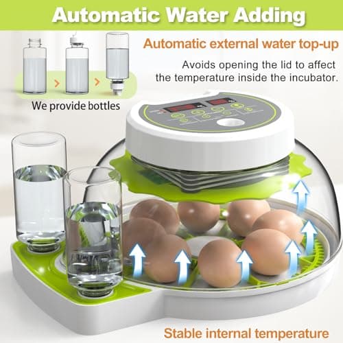 Automatic Egg Turning Incubator for Hatching Chicks, Ducks, and More