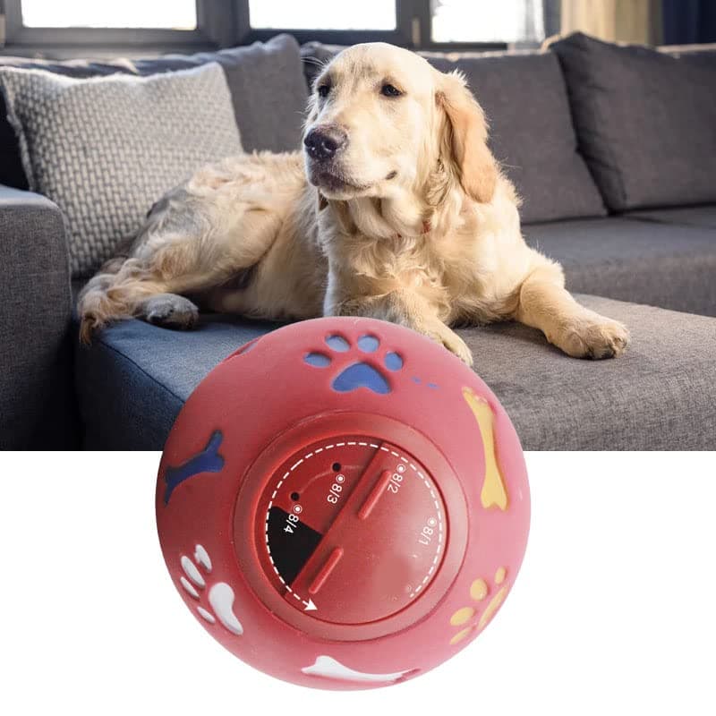 ZeroDis Dog Puzzle Balls Regulate Food Dispensing Plastic Balls Toy Non-Leakage Design (S)