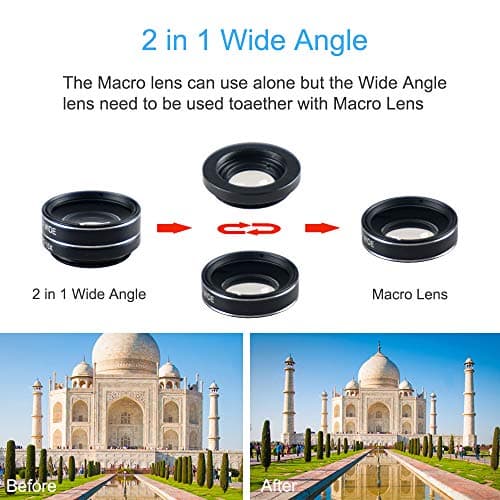 Cell Phone Camera Lens Kit for iPhone and Samsung Android Smartphones