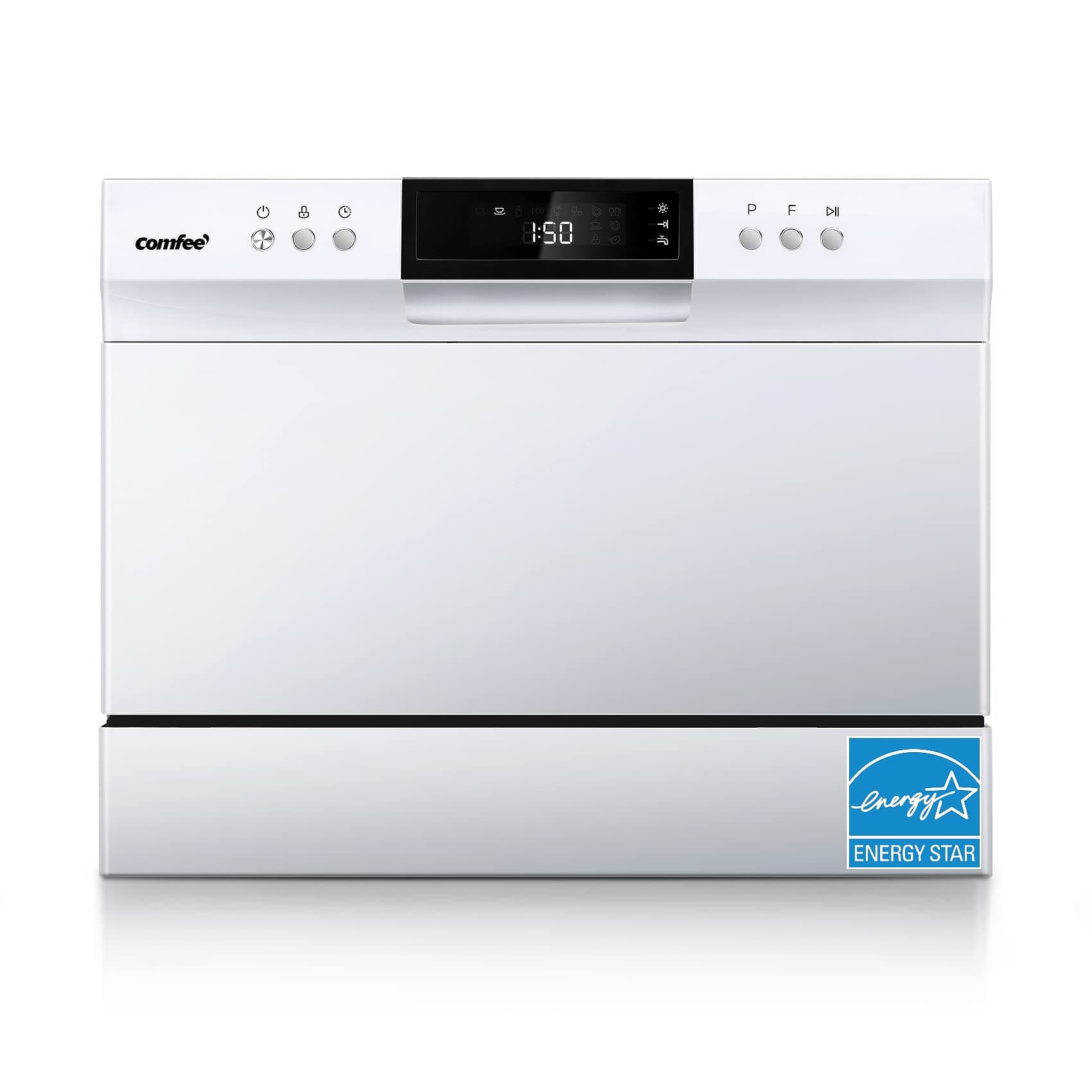 COMFEE Portable Mini Dishwasher, Energy Star, 6 Place Settings, White